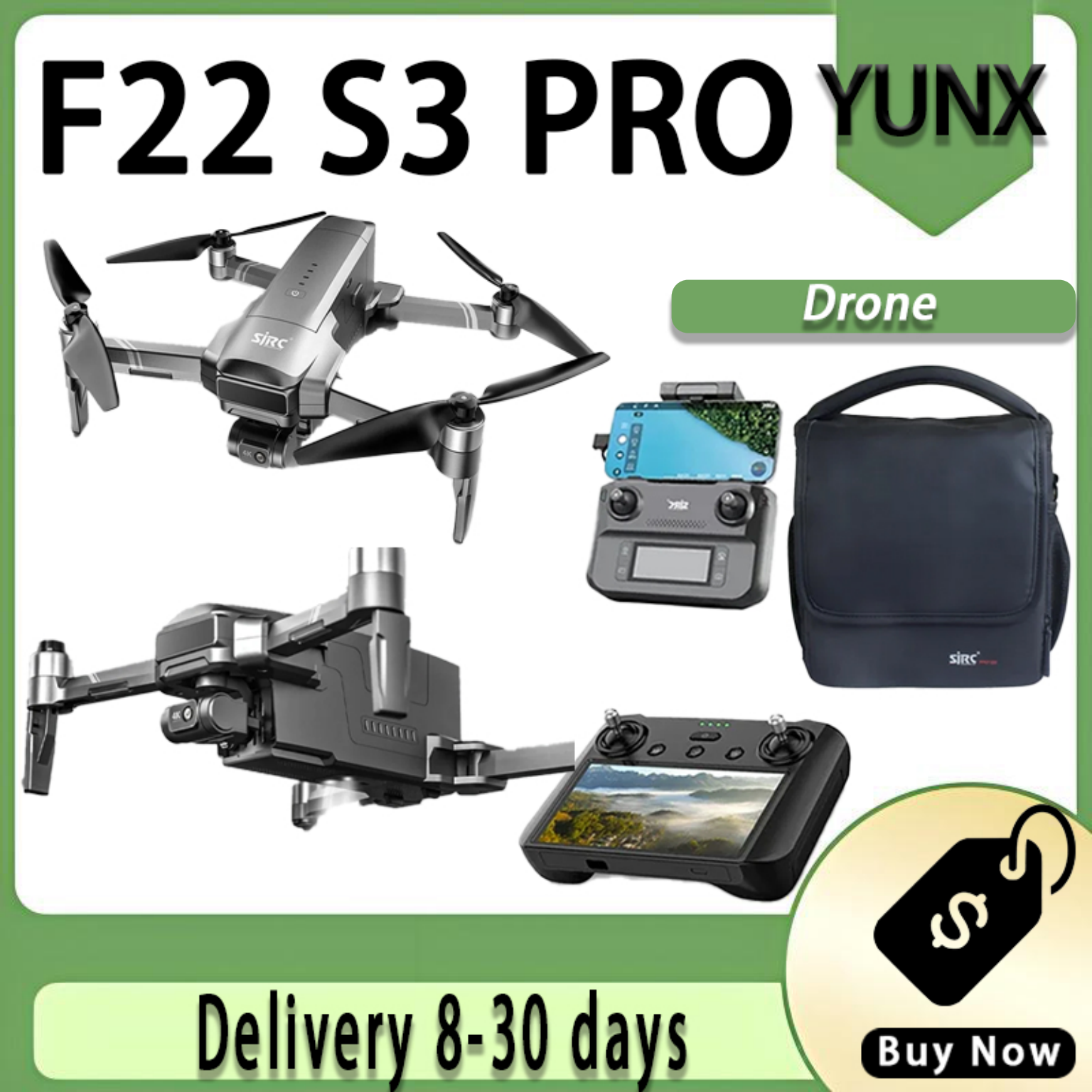 Drone F22 Rc - SJRC F22 S3 PRO Drone 4K