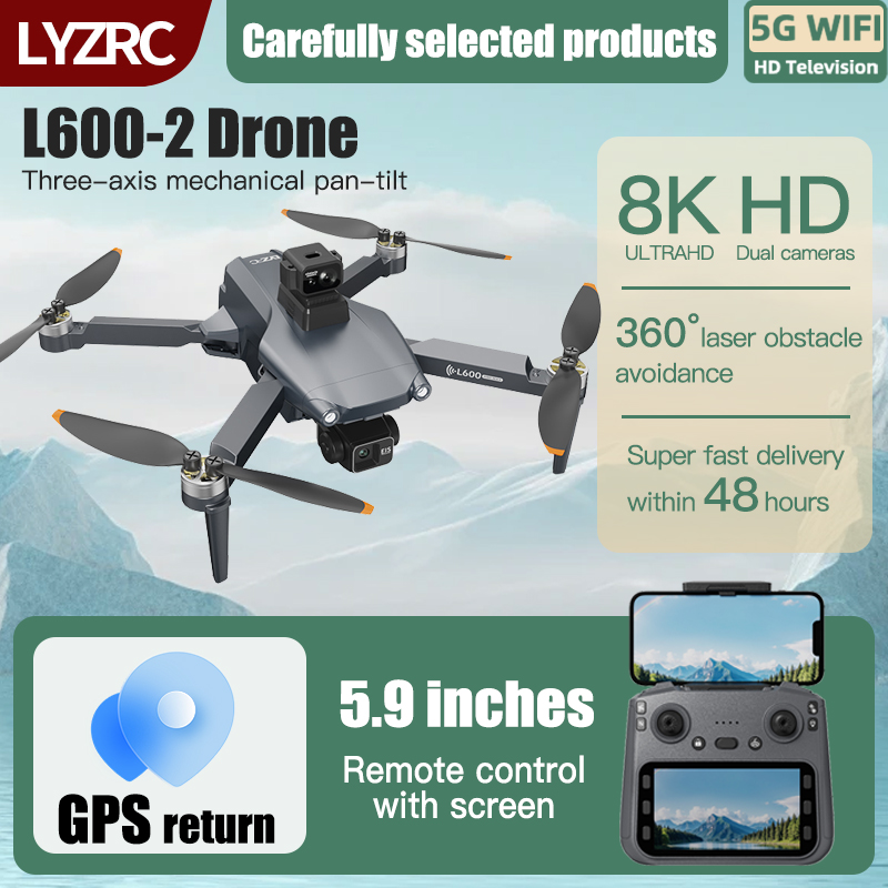 Lyzrc Drone - LYZRC L600-2 MAX GPS Drone 3-Axis