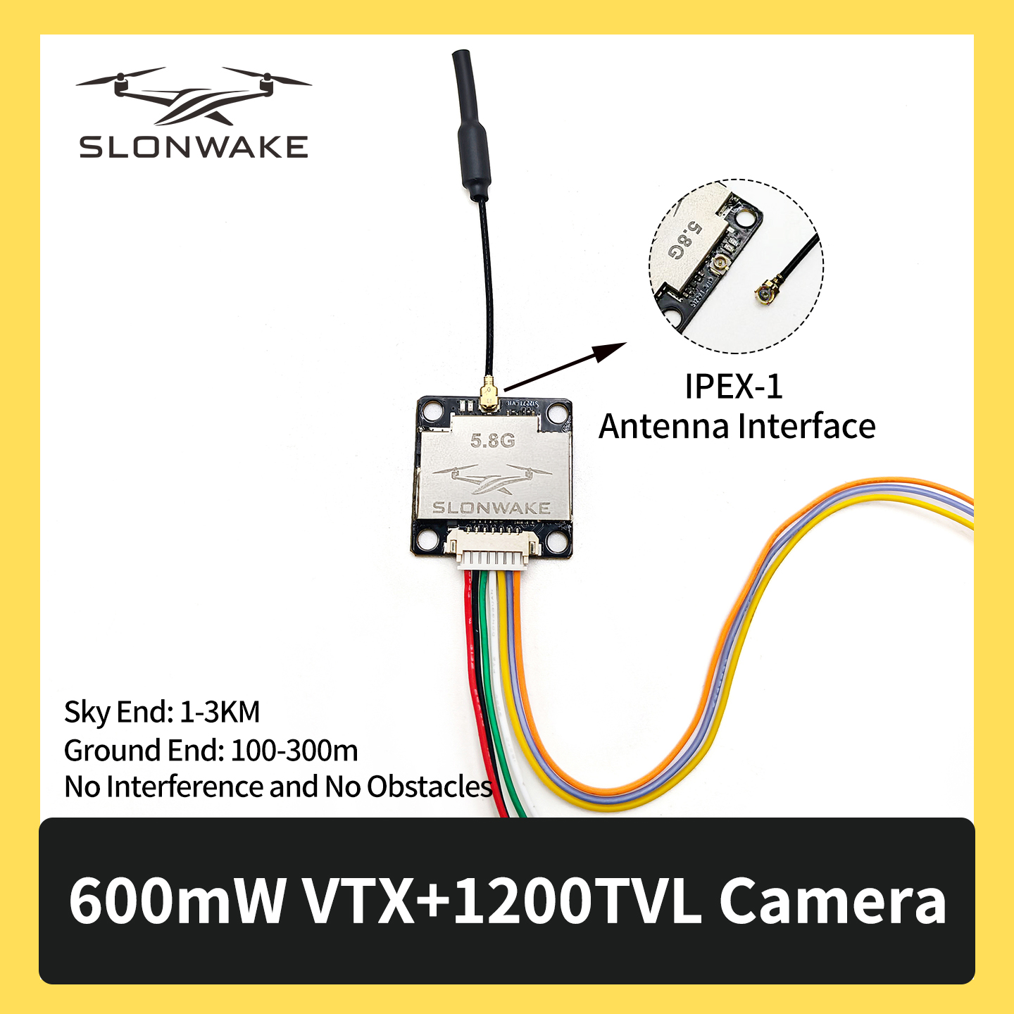 SLONWAKE 5.8G 600mW 7-24V FPV  - Drone Rc Transmitter And Receiver ulasan dan harga