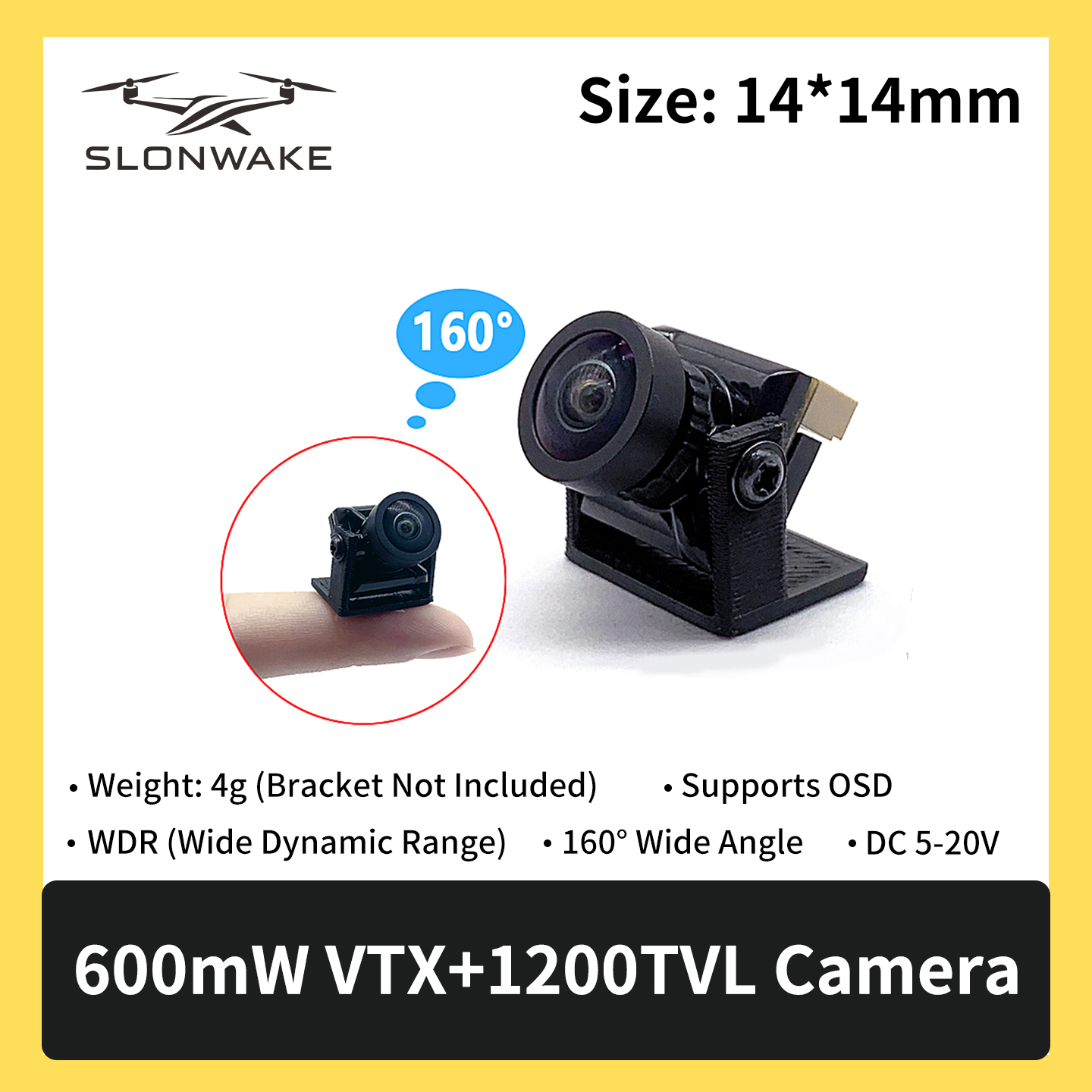 SLONWAKE 5.8G 600mW 7-24V FPV  - Drone Rc Transmitter And Receiver ulasan dan harga