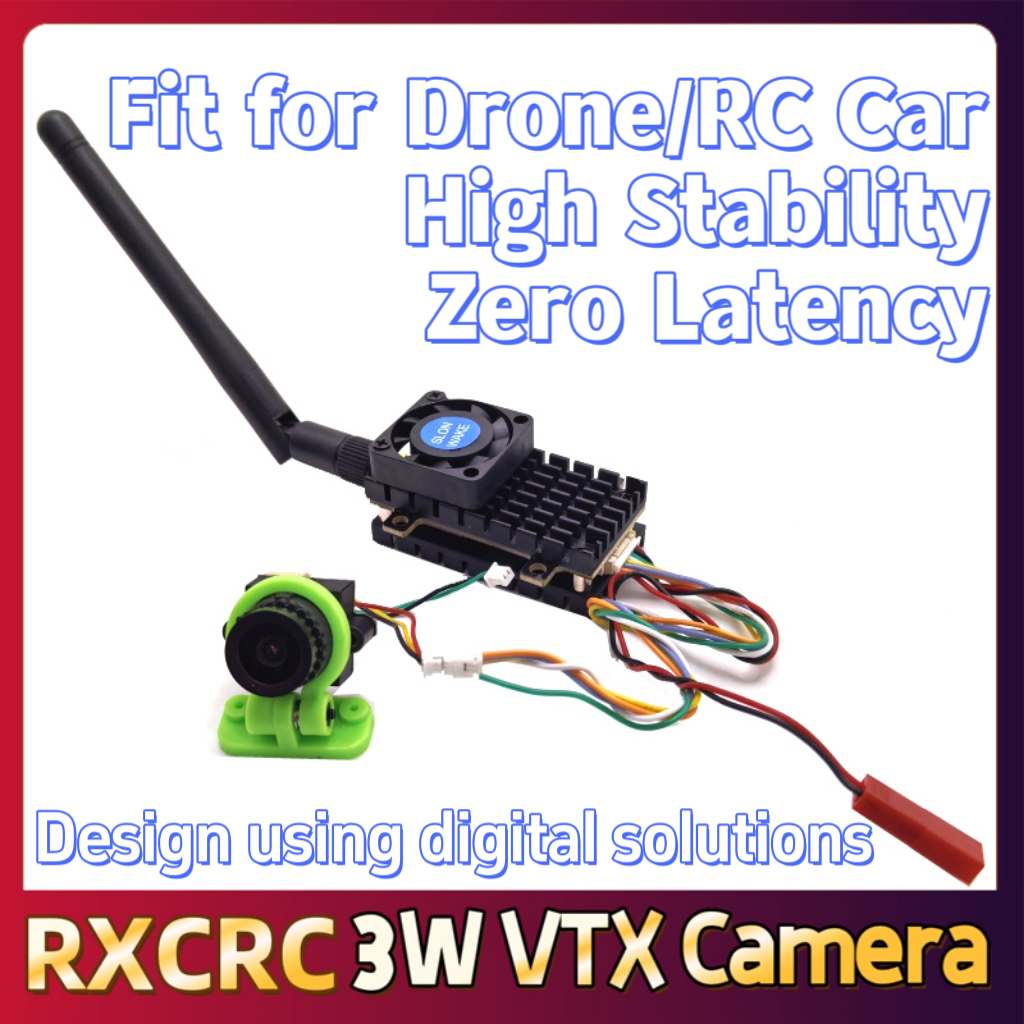 RXCRC 5.8G 3W Video VTX transm - Vtx Video Transmitter ulasan dan harga