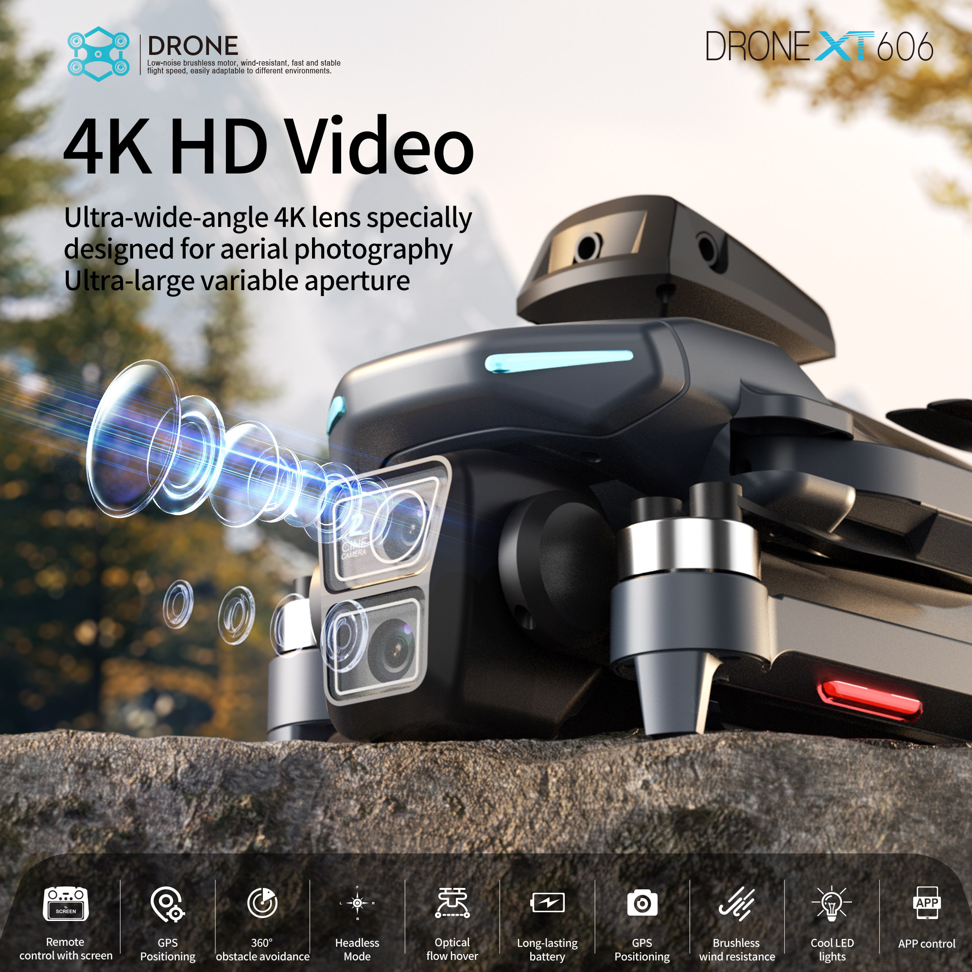 XT606 MAX GPS NEW Drone 8k Pro - Drone Top Rc ulasan dan harga