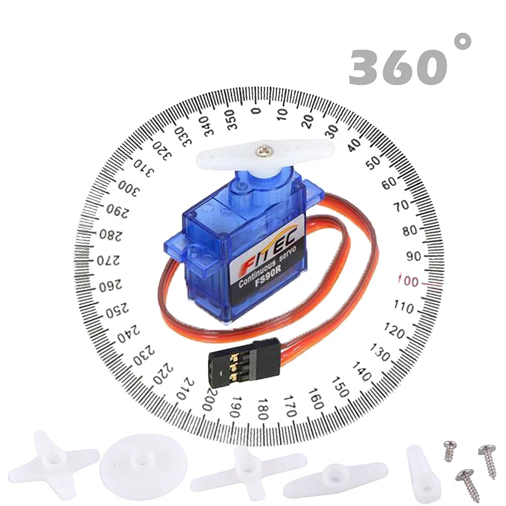 Feetech Mini FS90R Micro Servo - Drone Helicopter Rc ulasan dan harga