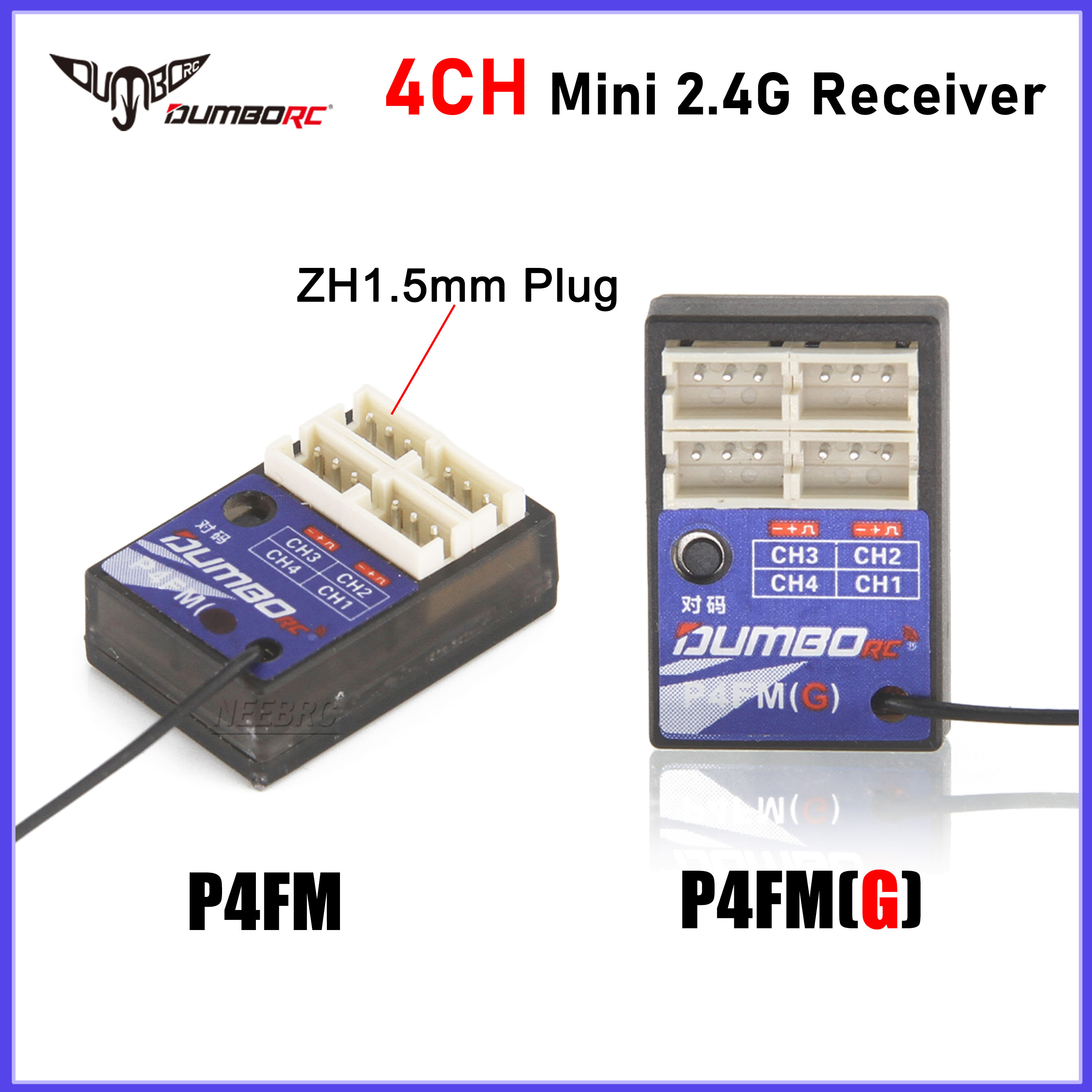 DUMBORC 4CH Gyro Mini Receiver - Telemetry Module Rc ulasan dan harga