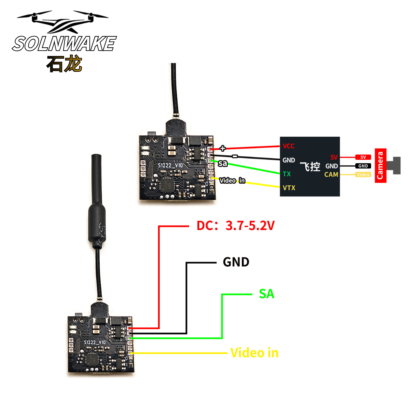 SLONWAKE Nano 5.8G 48CH 200mW  - Drone Rc Transmitter And Receiver ulasan dan harga