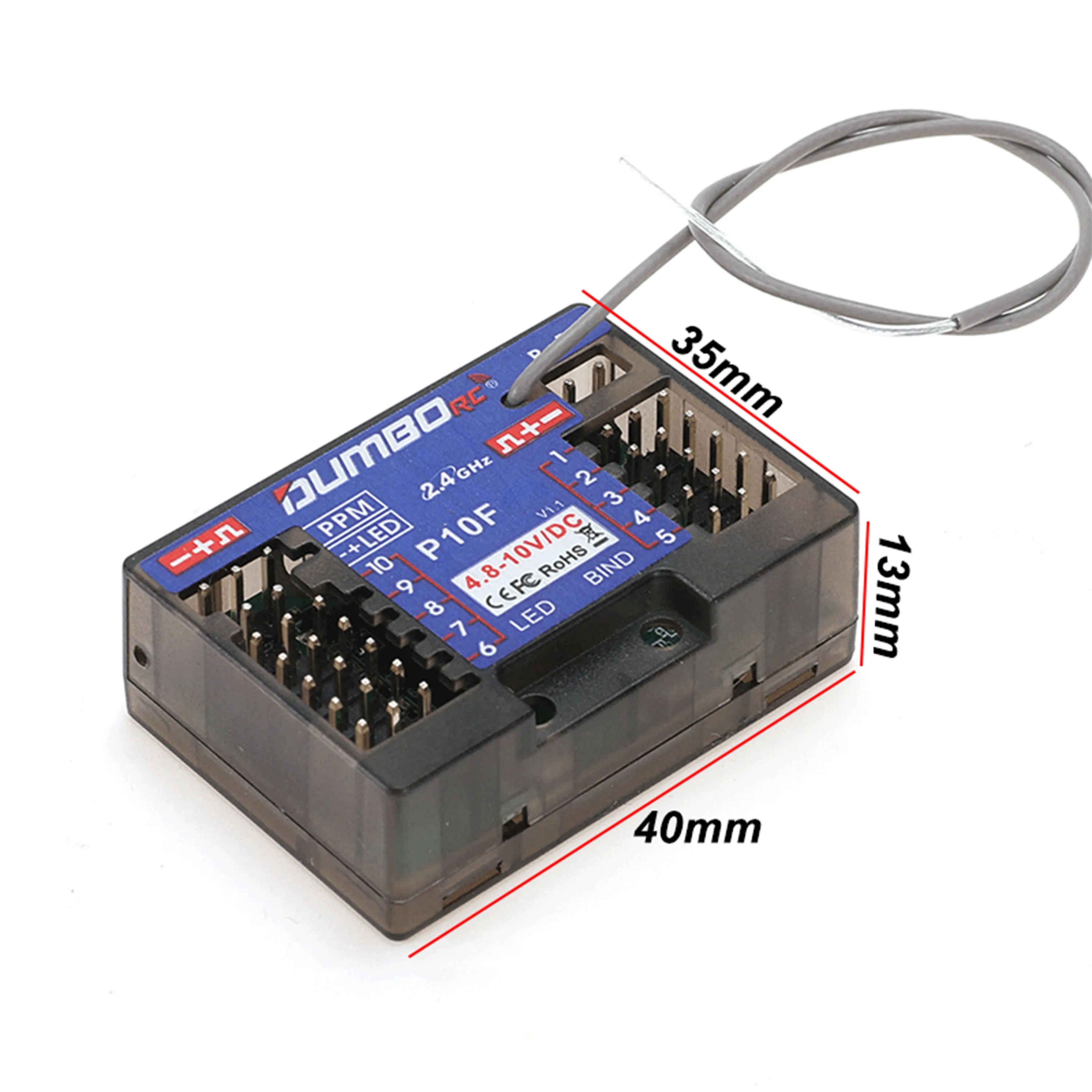 DUMBORC 10CH 2.4G P10F P10FG G - Telemetry Module Rc ulasan dan harga