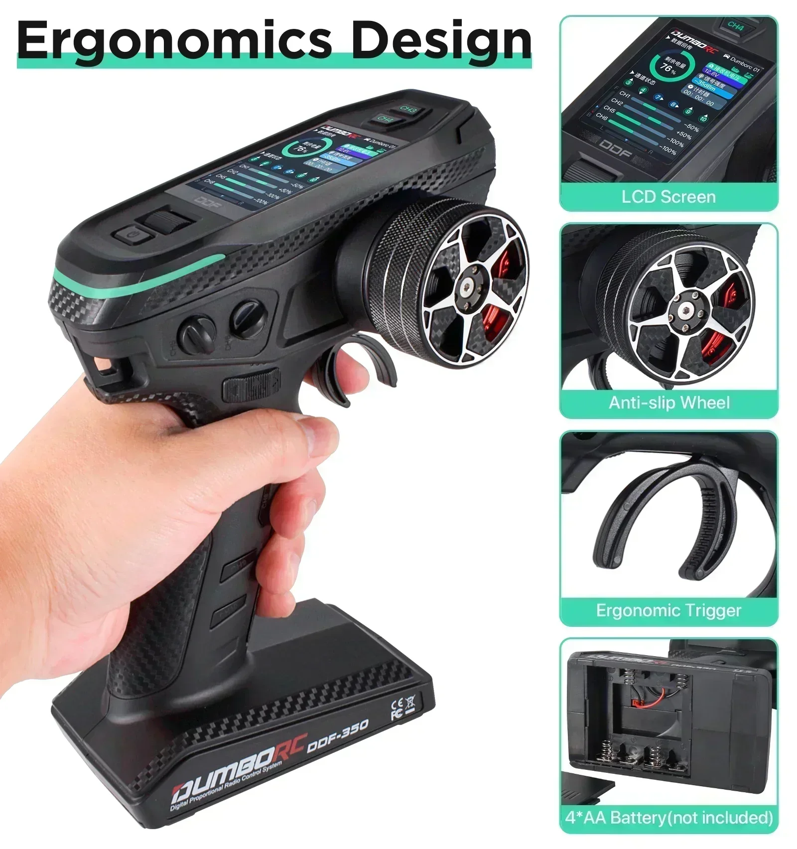 DUMBORC 10CH DDF-350 RC Remote - Telemetry Module Rc ulasan dan harga