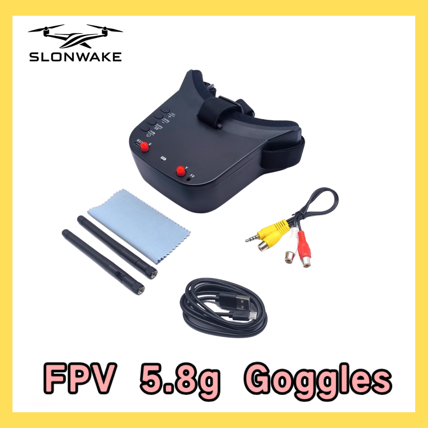 SLONWAKE 5.8G 48CH FPV 400mw V - Drone Rc Transmitter And Receiver ulasan dan harga
