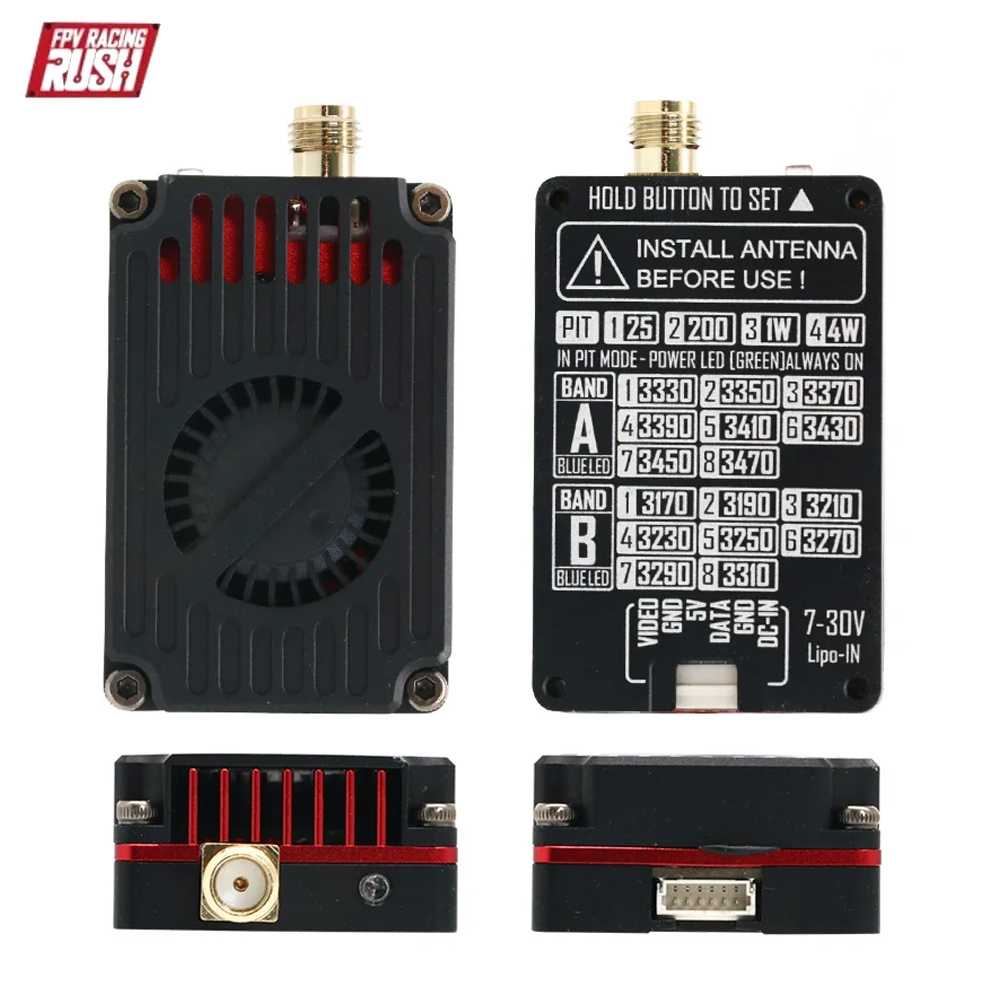 Rush Fpv Rushfpv 3.3G 4W Vtx T - Vtx Video Transmitter ulasan dan harga