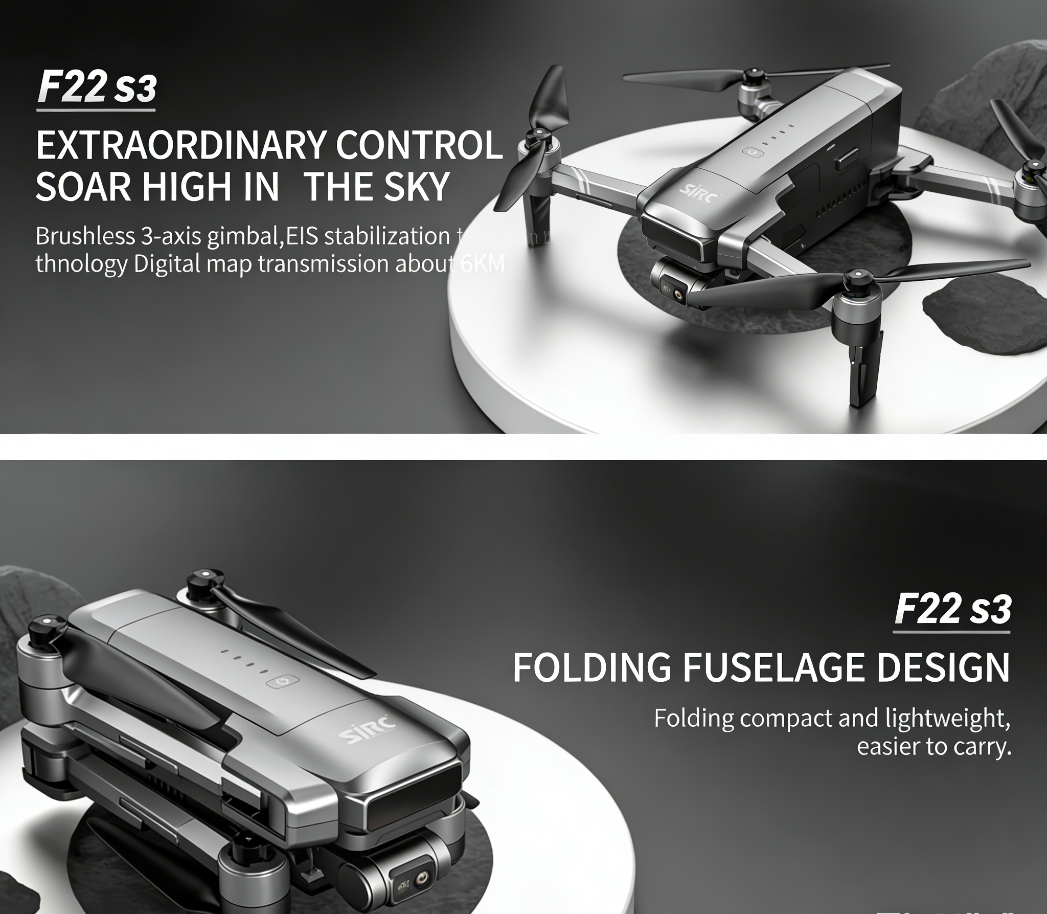 SJRC F22 S3 pro Foldable RC Qu - Drone F22 Rc ulasan dan harga