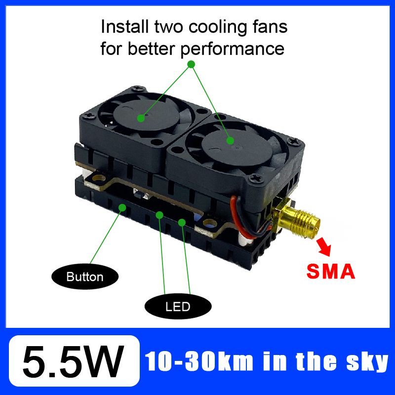 Long Range 5.8GHz 5.5W Video T - Drone Rc Transmitter And Receiver ulasan dan harga