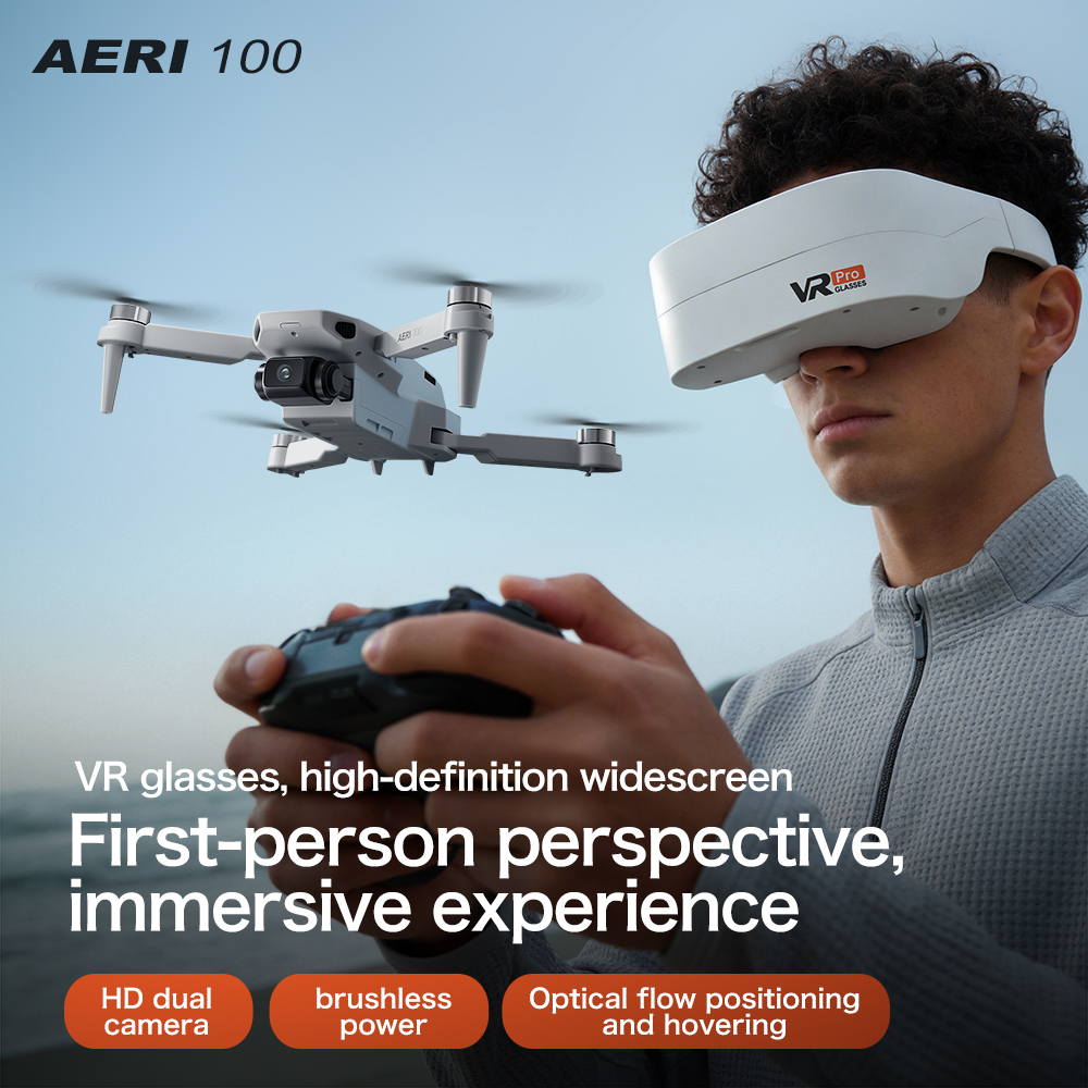 AERI 100 Drone with FPV VR Gog - Drone Rc Under 1000 ulasan dan harga