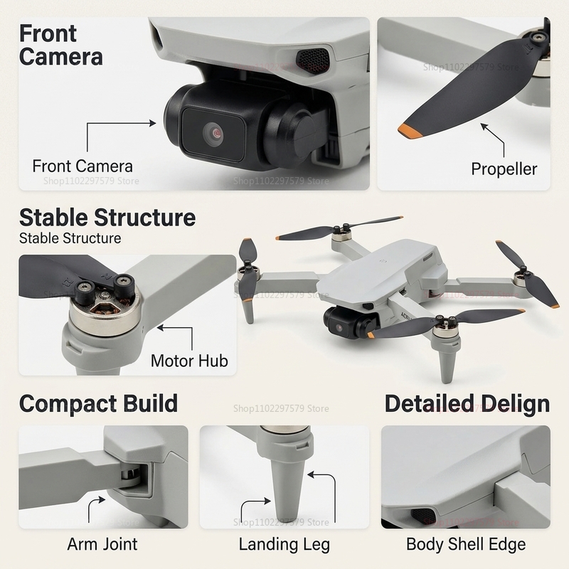 AERI 100 Drone with FPV VR Gog - Drone Rc Under 1000 ulasan dan harga