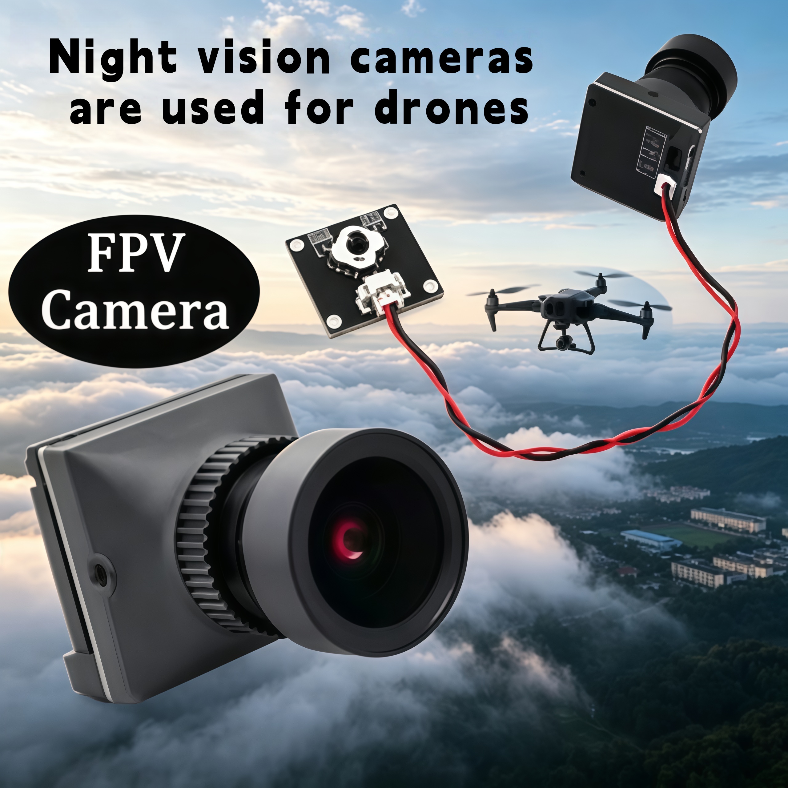 1500TVL HD CADDX Snail FPV Cam - Drone Rc Transmitter And Receiver ulasan dan harga