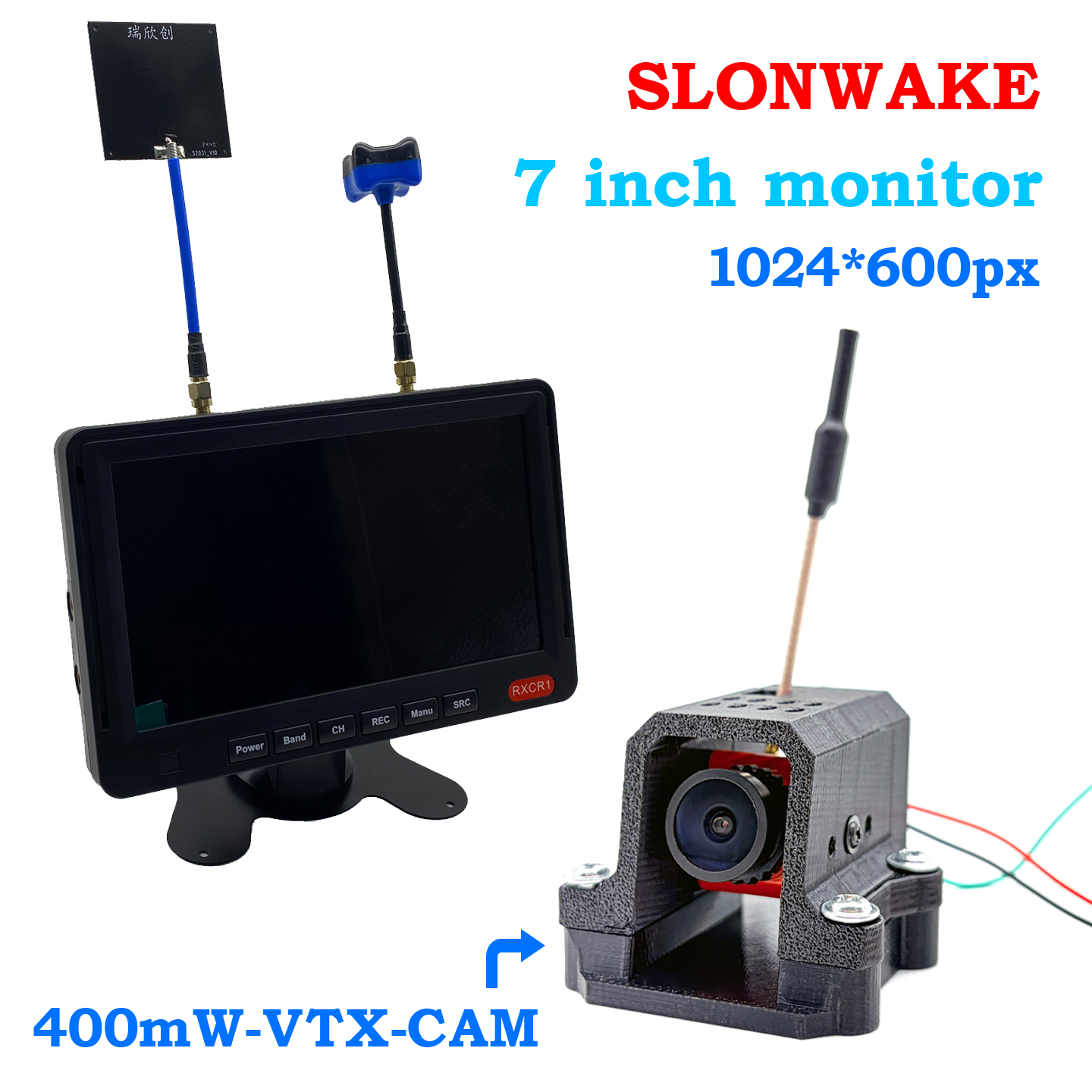 5.8G 48CH 7 Inch FPV Monitor 1 - Vtx Video Transmitter ulasan dan harga